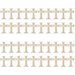 Walmart Raindrops 40 pcs Rustic Standing Cross for Table Wooden Rustic Cross Festival Supplies offer
