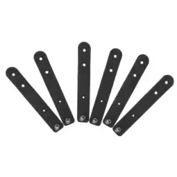 Walmart 6 Pcs Mini Leather Buckle Winder Cable Winder Cable Ties 8.5X1.6X0.5CM Black offer