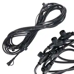 Walmart Yescom SMD LED Meteor Light 33' 12V Power Cord Splicer Cable with 6 Connector offer