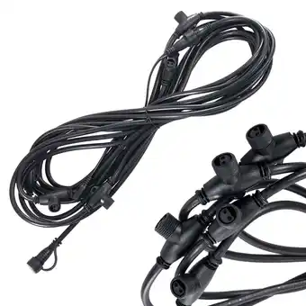Walmart Yescom SMD LED Meteor Light 33' 12V Power Cord Splicer Cable with 6 Connector offer