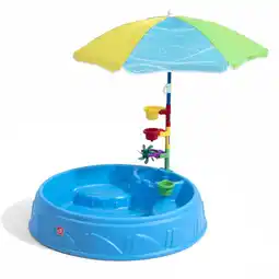 Walmart Step2 Play & Shade Blue Plastic Kiddie Pool for Toddlers with Umbrella offer