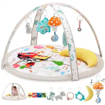 Walmart Baby Play Gym and Playground - Sensory Activity Mat for Newborns and Infants, 7 Detachable Washable offer