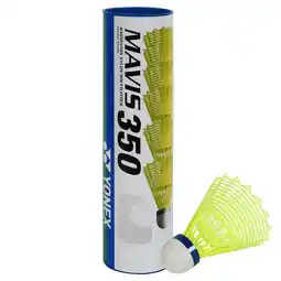Walmart YONEX Mavis 350 Nylon Shuttlecock with Blue Cap (Yellow) offer