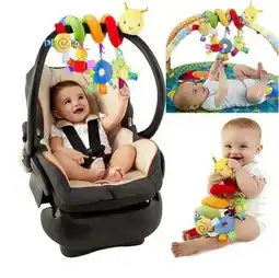 Walmart Activity Spiral Stroller Cradle Hanging Rattle Baby Newborn Gift Cot Toy Kids Soft Plush Musical offer