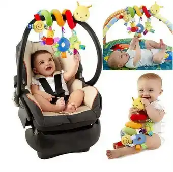 Walmart Activity Spiral Stroller Cradle Hanging Rattle Baby Newborn Gift Cot Toy Kids Soft Plush Musical offer