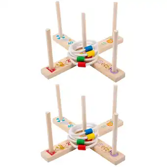 Walmart HOMEMAXS 2 Sets Colorful Throwing Ring Toy Baby Throwing Game Parent-child Interactive Game Toy offer