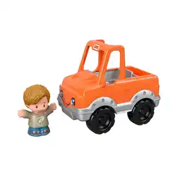 Walmart Fisher-Price Little People Help A Friend Pick Up Truck Toddler Toy Orange Vehicle & Figure offer