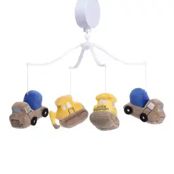 Walmart Bedtime Originals Construction Zone Musical Baby Crib Mobile Soother Toy- Trucks offer