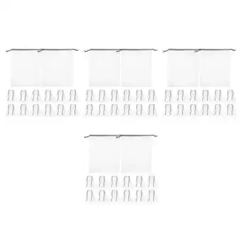 Walmart 4 Count Sundries Storage Bags Toy Pouch Peg Play Mat Drawstring Child Baby White offer