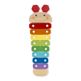 Walmart Melissa & Doug Caterpillar Xylophone Musical Toy With Wooden Mallets 15.25 x 6.5 x 1.5 offer