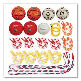 Walmart Champion Sports Physical Education Variety Playground Activity Set,White offer