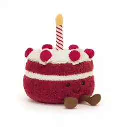 Walmart Jellycat Amuseables Cheri Cake Stuffed Toy, 8 inches | Dessert Plush | Birthday Gift offer