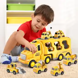 Walmart Lucky Doug Truck Toys for Kids Boys, Car Set Boys Toys Ages 2-5, Birthday Gift for 1 2 3 Years Boys offer