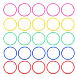 Walmart OUNONA 48 Pcs Kids Ring Plastic Circles Outdoor Toys Game Hoop Child offer