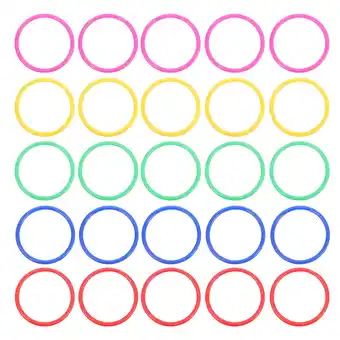 Walmart OUNONA 48 Pcs Kids Ring Plastic Circles Outdoor Toys Game Hoop Child offer