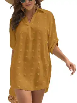 Walmart Almusen Swimsuit Cover up for Women Bathing Suit Beach Dress Bikini Coverup Shirt offer