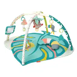 Walmart Infantino 4-in-1 Deluxe Twist & Fold Activity Gym & Play Mat, for Babies 0-36 Months, Green Tropical offer