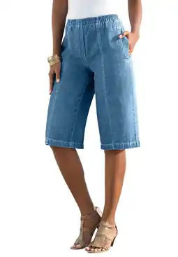 Walmart Roaman's Women's Plus Size Complete Cotton Bermuda Short offer