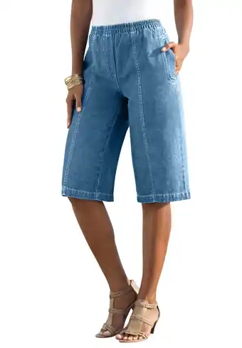 Walmart Roaman's Women's Plus Size Complete Cotton Bermuda Short offer