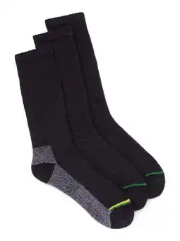 Walmart John Deere Men's Steel Toe Crew Socks, 3-Pack, Black offer