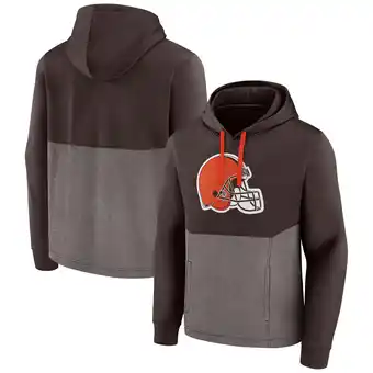Walmart Men's Fanatics Brown Cleveland Browns Winter Camp Pullover Hoodie offer