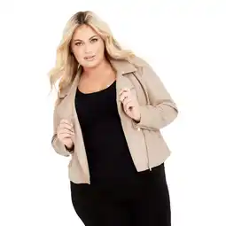 Walmart Avenue Women's Plus Size Kara Biker Jacket offer