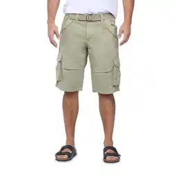 Walmart X RAY JEANS Men's Belted 12.5 Inseam Knee Length Cargo Shorts, Stone, 30 offer