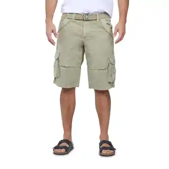 Walmart X RAY JEANS Men's Belted 12.5 Inseam Knee Length Cargo Shorts, Stone, 30 offer