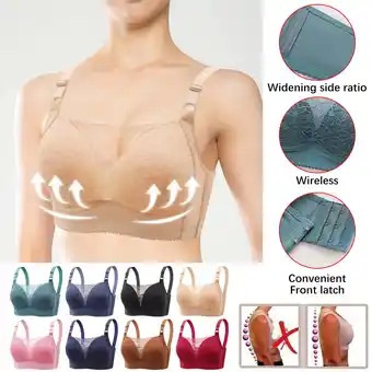 Walmart Patlollav Pntutb Womans Plus Size Bras,Ladies Comfortable Push Up Hollow Out Bra Underwear offer