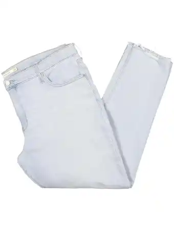 Walmart Levi's Womens Plus Denim Raw Hem Slim Jeans offer