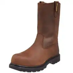 Walmart Caterpillar Revolver Wellington Men's Safety Toe Boot in Dark Brown, Size 10.5 Wide offer
