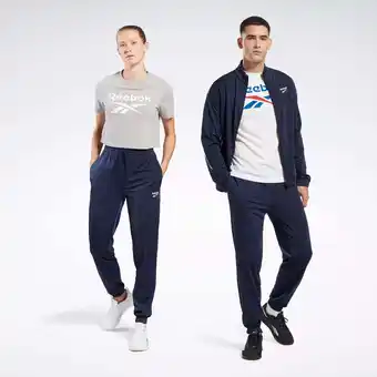 Walmart Reebok Identity Vector Knit Pockets Polyester Track Pants (Unisex) offer