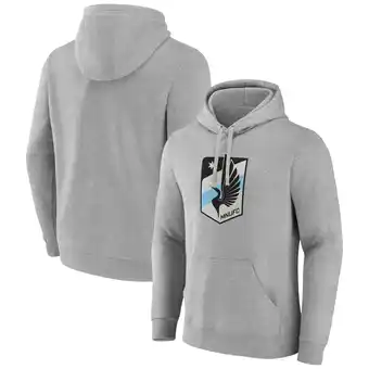 Walmart Men's Gray Minnesota United FC Official Logo Pullover Hoodie offer