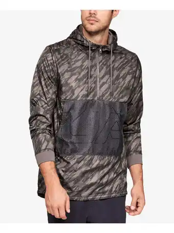 Walmart Under Armour Mens Camo-print Windbreaker Jacket, Green, Large offer