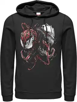 Walmart Men's Marvel Carnage and Venom Pull Over Hoodie Black X Large offer