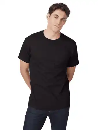 Walmart Hanes Men's Beefy-T Unisex Heavyweight Cotton T-Shirt, Sizes S-6XL offer