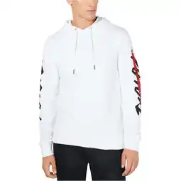 Walmart I.N.C Mens Sequin Graphic Hoodie Sweatshirt, White, Large offer