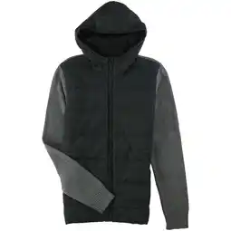 Walmart Alfani Mens Mixed Texture Quilted Jacket, Grey, X-Large offer