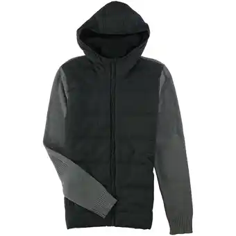Walmart Alfani Mens Mixed Texture Quilted Jacket, Grey, X-Large offer