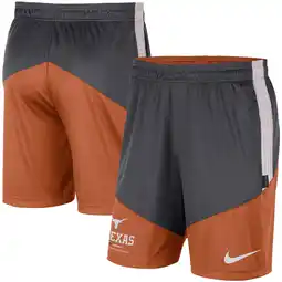 Walmart Men's Nike Gray/Texas Orange Texas Longhorns Team Performance Knit Shorts offer
