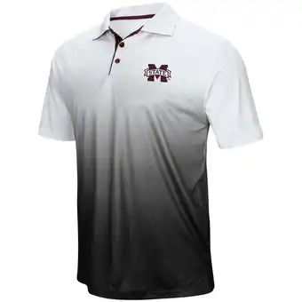Walmart Men's Colosseum Gray Mississippi State Bulldogs Magic Team Logo Polo offer