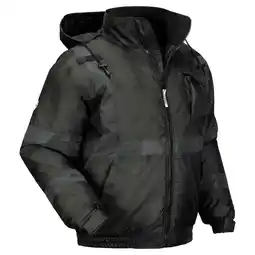 Walmart Ergodyne GloWear 8377EV Thermal-Enhanced Visibility Quilted Bomber Jacket, X-Large, Black offer