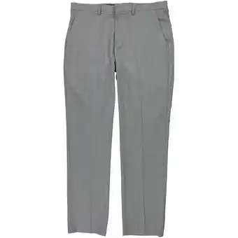 Walmart Perry Ellis Portfolio Mens Slim Fit Solid Suit Dress Pants Dark Gray 36 x 30 offer