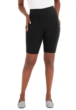 Walmart Jessica London Women's Plus Size Everyday Stretch Cotton Bike Short offer