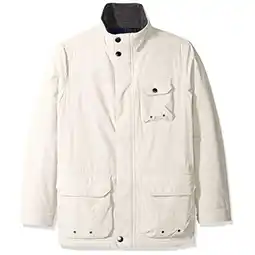 Walmart Nautica Mens Multi-Pocket Parka Coat, White, Medium offer