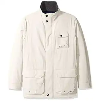 Walmart Nautica Mens Multi-Pocket Parka Coat, White, Medium offer