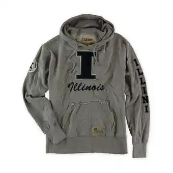 Walmart IZOD Mens Varsity Letter I Hooded Hoodie Sweatshirt, Grey, Medium offer