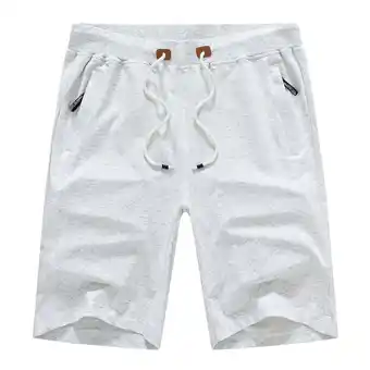 Walmart yukaichen Casual Drawstring Zipper Pockets Bermuda Shorts offer