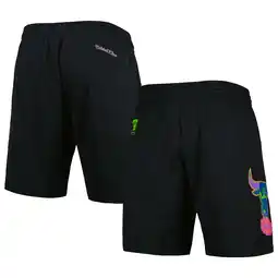 Walmart Men's Mitchell & Ness Black Chicago Bulls Hardwood Classics Color Bomb Energy Shorts offer