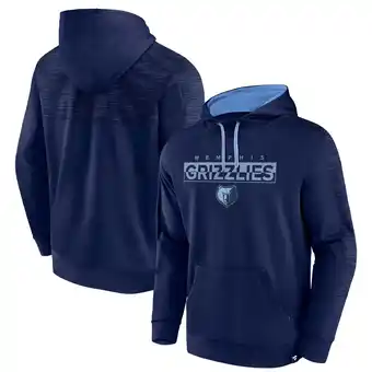 Walmart Men's Fanatics Navy Memphis Grizzlies Defender Fleece Pullover Hoodie offer